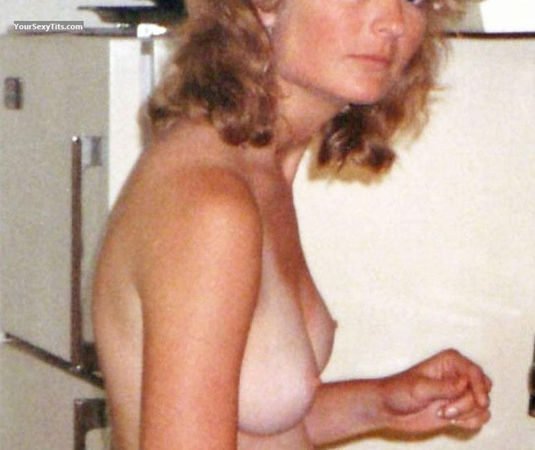 Tit Flash: Small Tits - Retro Blonde from United States